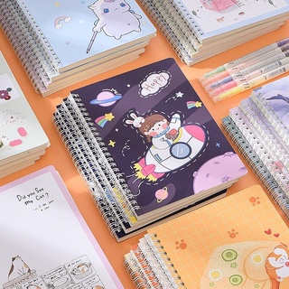 Sổ tay lò xo A5 - B5 hoạt hình dễ thương phong cách Hàn Quốc