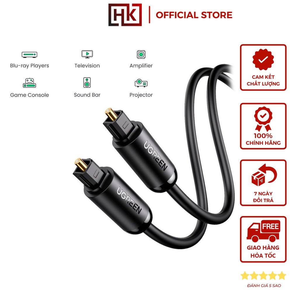 Cáp audio quang Toslink Optical hỗ trợ âm thanh 5.1/ 7.1 dài 1-3m UGREEN 70890