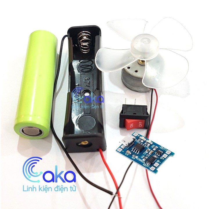 LKDT Combo chế quạt cầm tay mini Caka