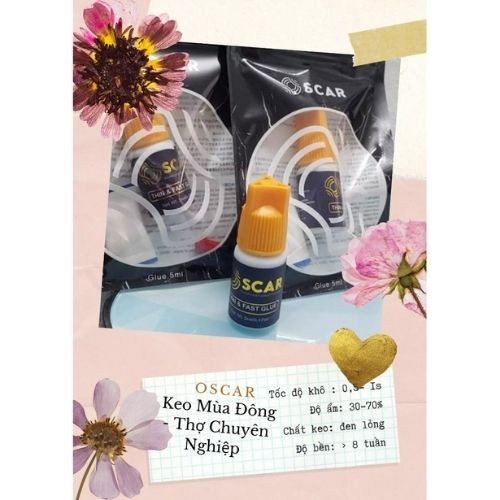 Keo nối mi OSCAR độc quyền, siêu bền, ít cay, không kích ứng mắt_Dụng cụ nối mi