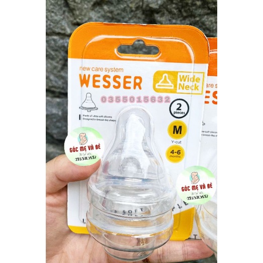 NÚM TY WESSER CỔ RỘNG VỈ 2 CÁI SIZE S/M/L