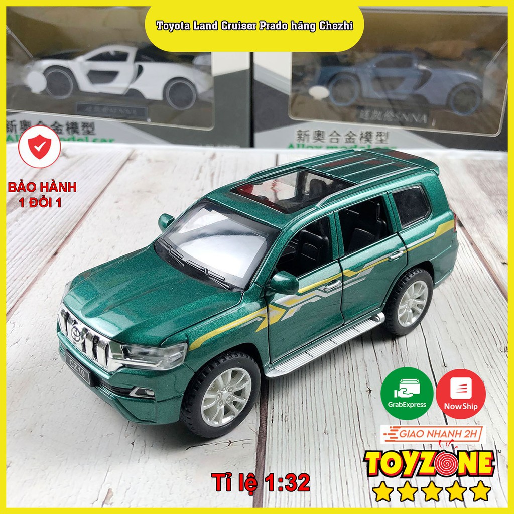 Xe mô hình tỉ lệ 1:32 Toyota Land Cruiser Prado hãng Chezhi