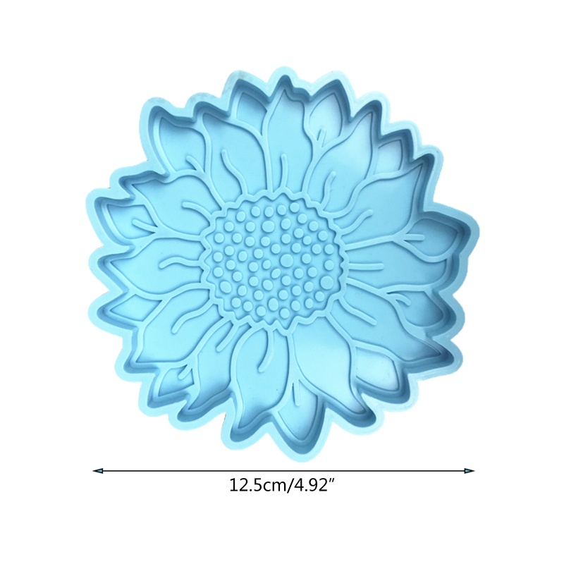 Khuôn Làm Đế Lót Ly Bằng Epoxy Hình Hoa Hướng Dương Độc Đáo DIY