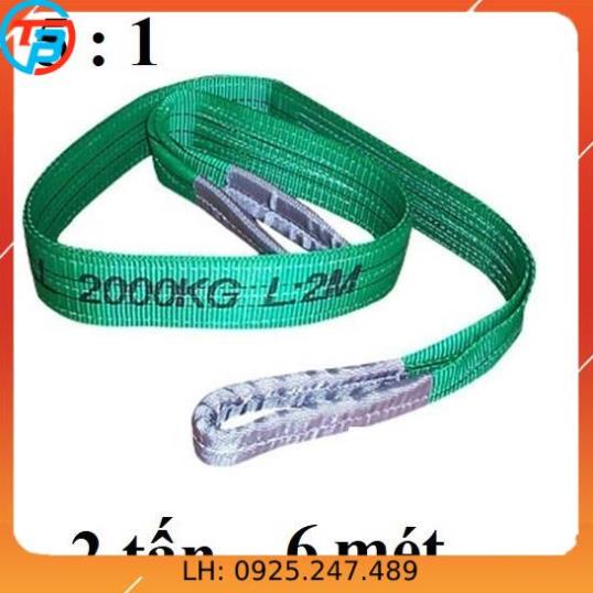 Dây cáp vải cẩu hàng 2 Tấn - bản 50mm - Hệ số 5:1 - 6 Mét CÁP THÉP Thái Bình VinàN