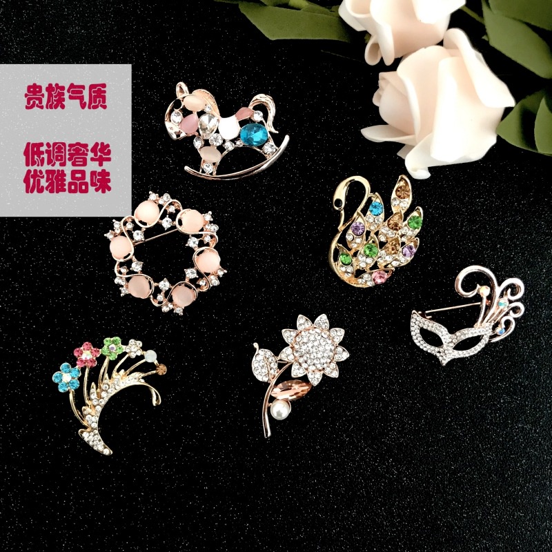Ghim cài áo phong cách Hàn Quốc thời trang sang trọng cho nữ