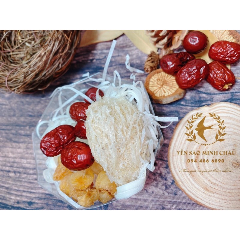 Tổ Yến sào Tinh Chế loại ĐẶC BIỆT nguyên sợi 5gr + 🎁 Kèm Nguyên liệu Cung Đình !!