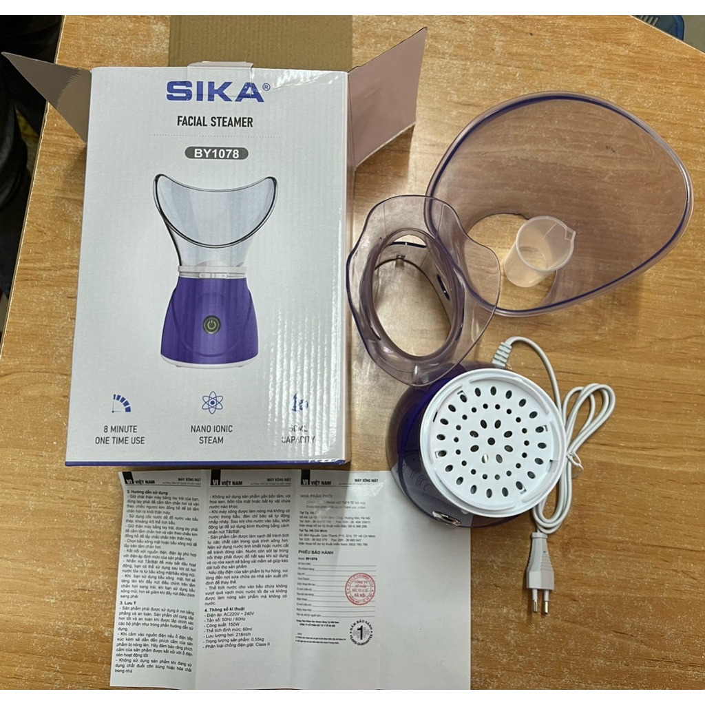 Máy xông hơi nóng mặt mũi Laica MD6062 Hoặc Sika làm đẹp da mặt spa - BH chính hãng 1 năm