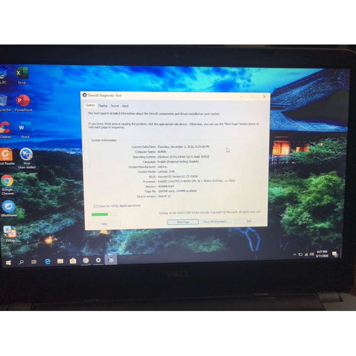 [Laptop Chất] Laptop Văn Phòng Dell E3540 I3 4000, Ram 4g, HDD 500g, Máy Tính Xách Tay Cũ Hàng Nguyên Bản