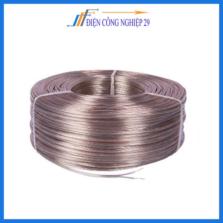 Dây điện đôi trong suốt làm led Neon 0.25mm dài 10m, 20m, 50m