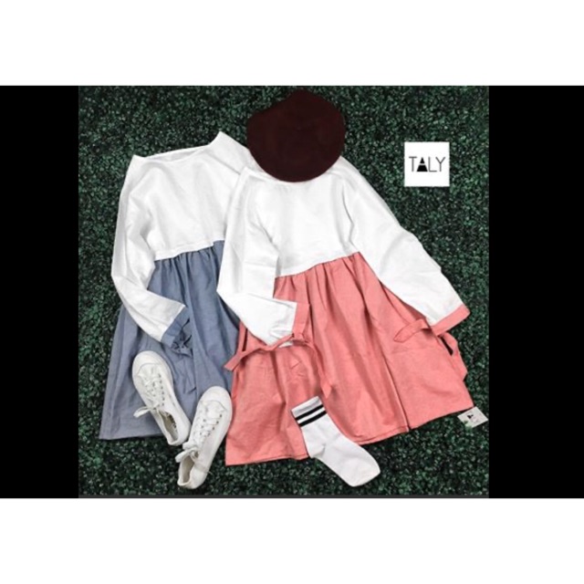 Đầm babydoll tay dài