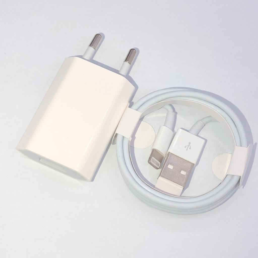 Bộ củ dây cáp sạc nhanh dùng cho các loại iphone Ipad Ipod không kén máy, cóc sạt dài 18A dây dài 1m