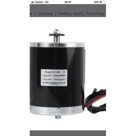 motor 24v 800ư chế khí nén