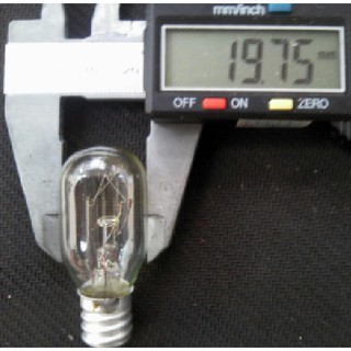 Bóng đèn sợi đốt đuôi xoáy E12 110V 15W