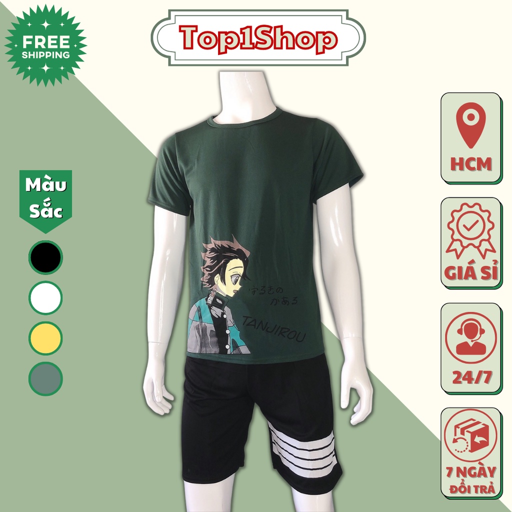 Set Bộ Quần Áo Thể Thao Nam Lưới Mè TANJIROU TOP1SHOP Kèm Ảnh Thật
