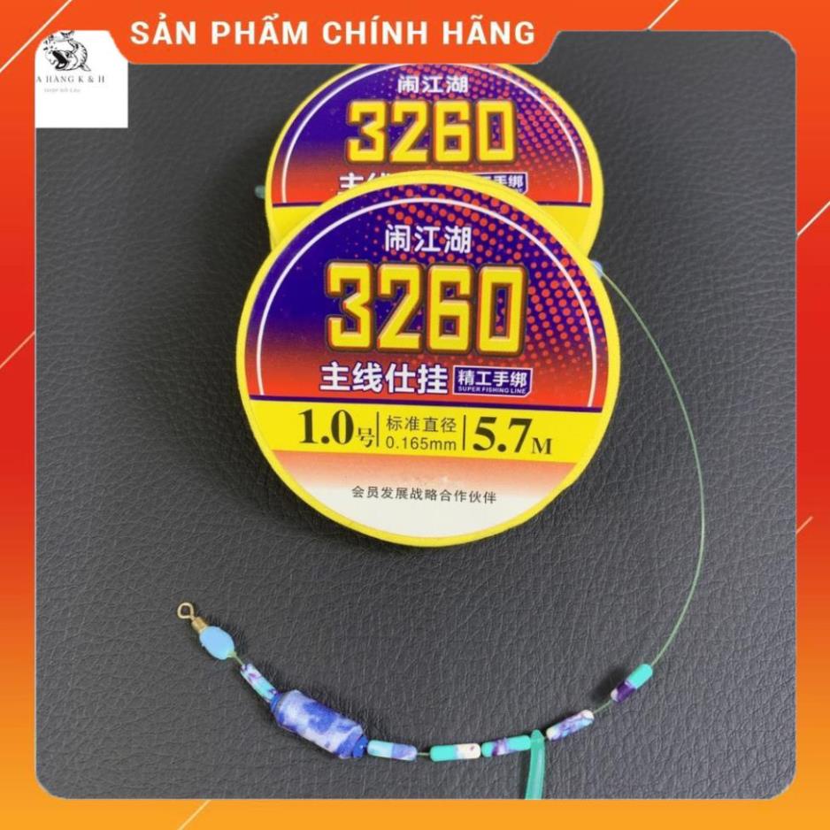 🐠 Trục Câu Đài 3260 Trục Buộc Sẵn Cước Câu Cá Tàng Hình , Có Đủ Size 🐠
