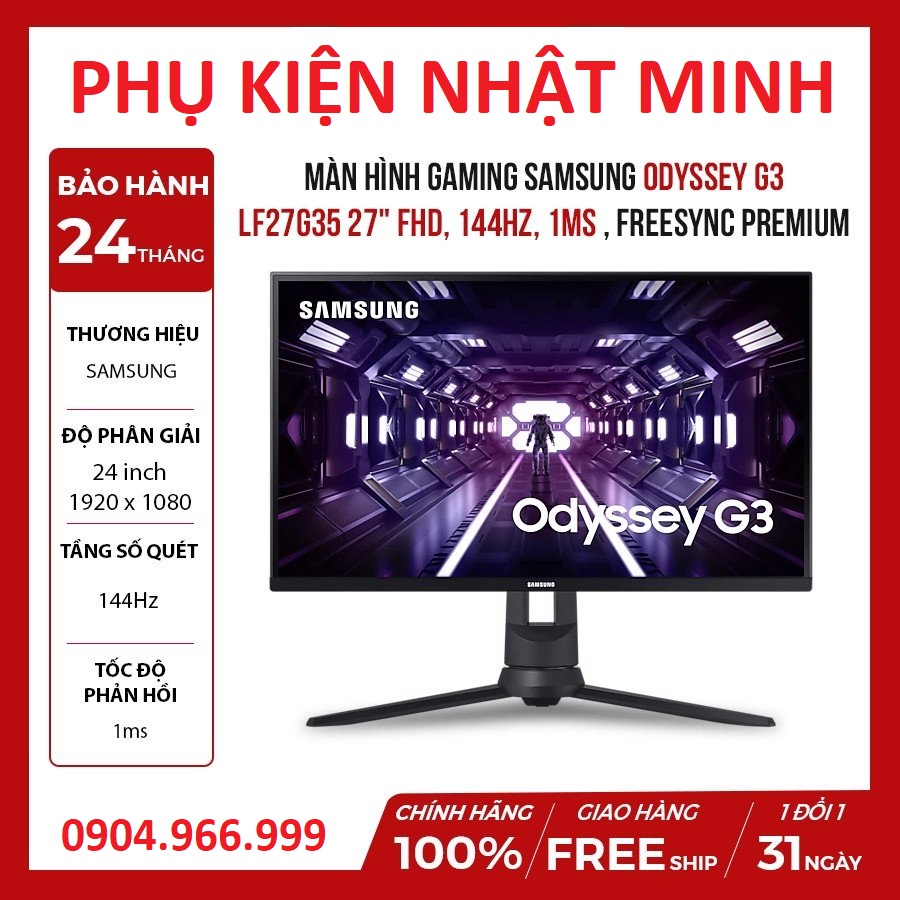 [GIÁ SỐC] Màn hình máy tính Samsung LC27G55 CONG 2K/ LC27G35 144Hz gaming sắc nét tinh tế từng góc cạnh