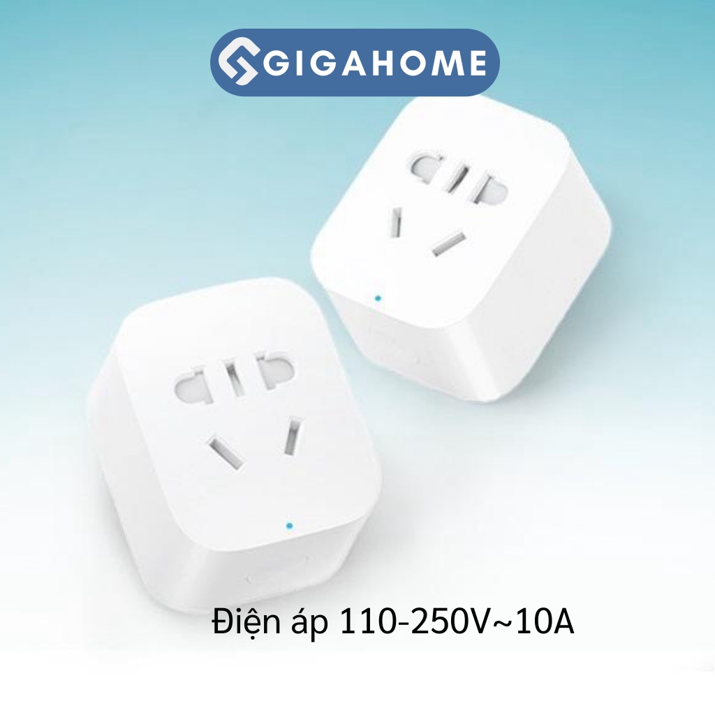 Ổ Cắm Điện Thông Minh GIGAHOME Kết Nối Wifi, Tích Hợp Đầu Cắm 2 Chấu, 3 Chấu 5970