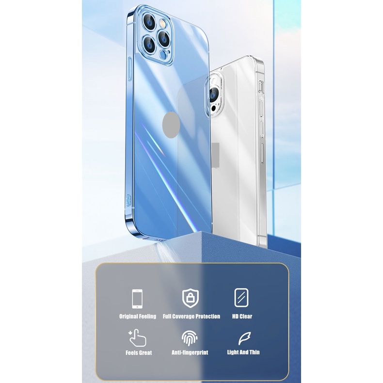 Ốp Điện Thoại PC Cứng Trong Suốt Bảo Vệ Camera Cho iPhone 13 12 Pro Max 13Pro 12 13 Pro Max