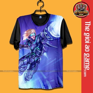 Áo liên minh huyền thoại tóc chiến Ezreal Áo thun LMHT phông Đen league of legends