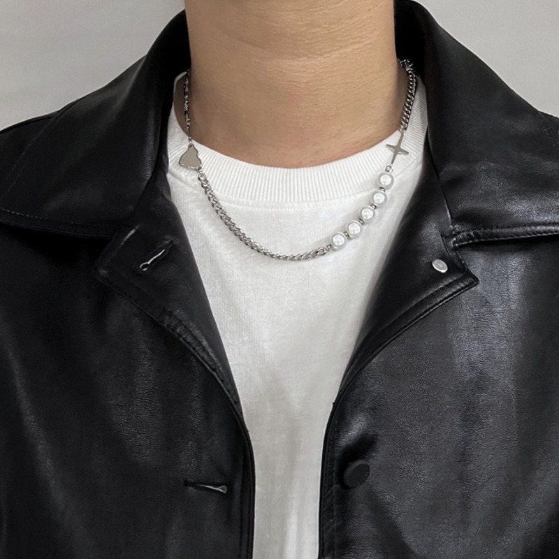 Vòng cổ Đính Ngọc Trai Phản Quang Phong Cách Thời Trang Âu Mỹ