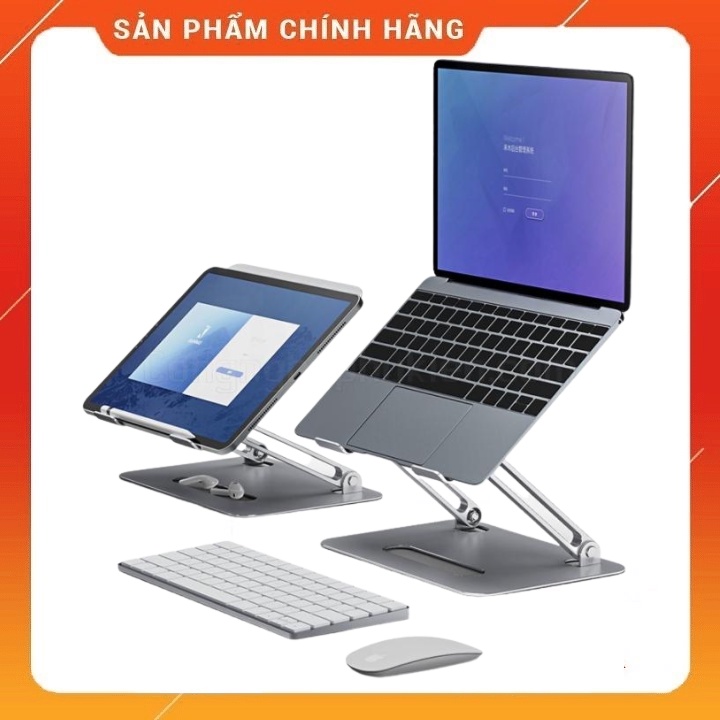 Giá đỡ laptop stand A45 nhôm hỗ trợ tản nhiệt có thể gấp gọn chỉnh độ cao để laptop ipad macbook surface