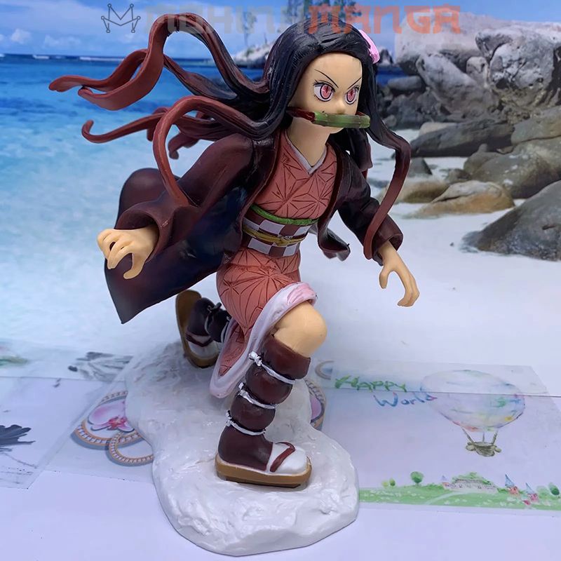 [CÓ QUÀ] Mô hình Nezuko Kamado thủ thế (em gái Tanjiro) figure Kimetsu no Yaiba Thanh Gươm Diệt Quỷ Cứu Nhân Tanjirou