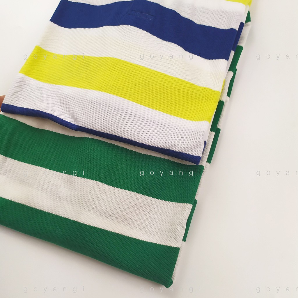 Áo polo dáng rộng striped