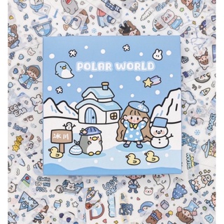 [MS03]-Sticker cute/Set 10 tấm sticker hình dán Soft Polar trang trí sổ planner bullet journal Tẻn Tẻn