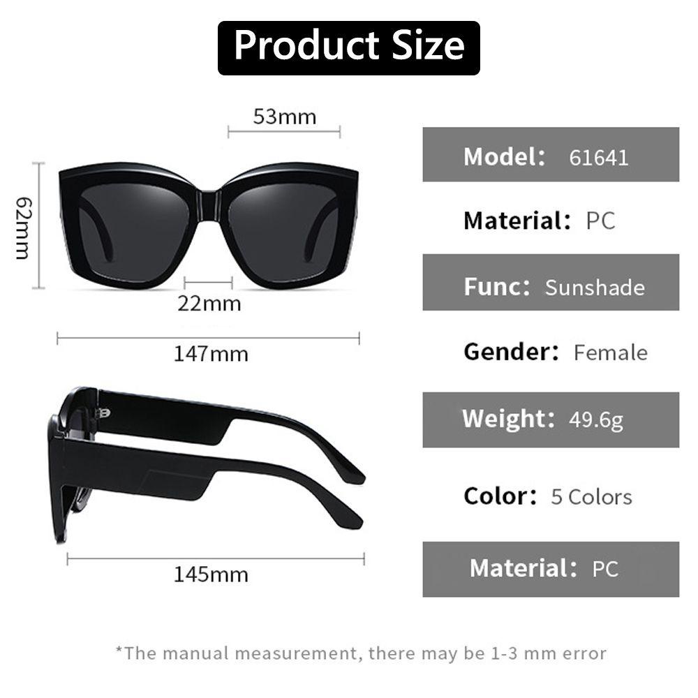 ESPO Kính Mát Vuông Oversized Chống Tia UV400 Sang Trọng