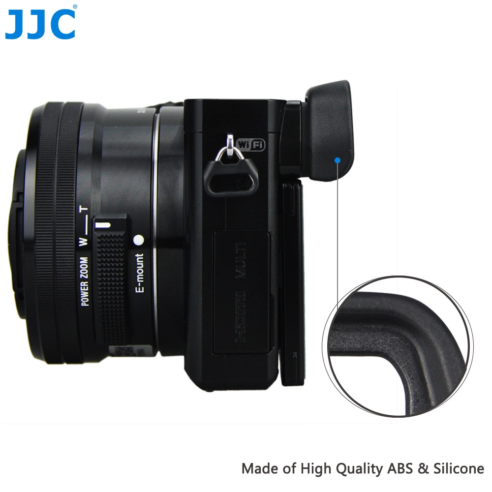 Nắp kính ngắm máy ảnh JJC bằng silicon mềm cho Sony A6300 A6100 A6000 NEX-6 NEX-7