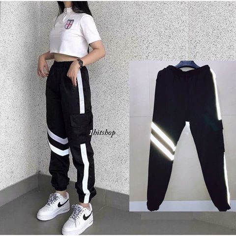 Quần Jogger Nam Nữ Phản Quang Túi Hộp UNISEX - Quần Dài Thể Thao Vải Thun Nhảy Dance - Tập Gym Ulzzang KUN