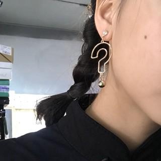 Khuyên tai hình dấu chấm hỏi xinh xắn cho nữ