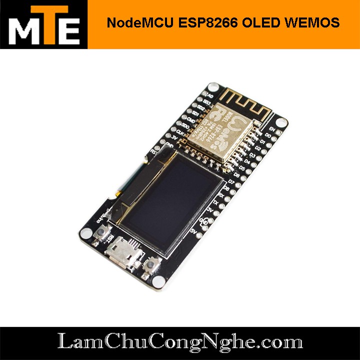Mạch thu phát wifi wemos ESP8266 tích hợp sẵn màn hình Oled 0.96 inch
