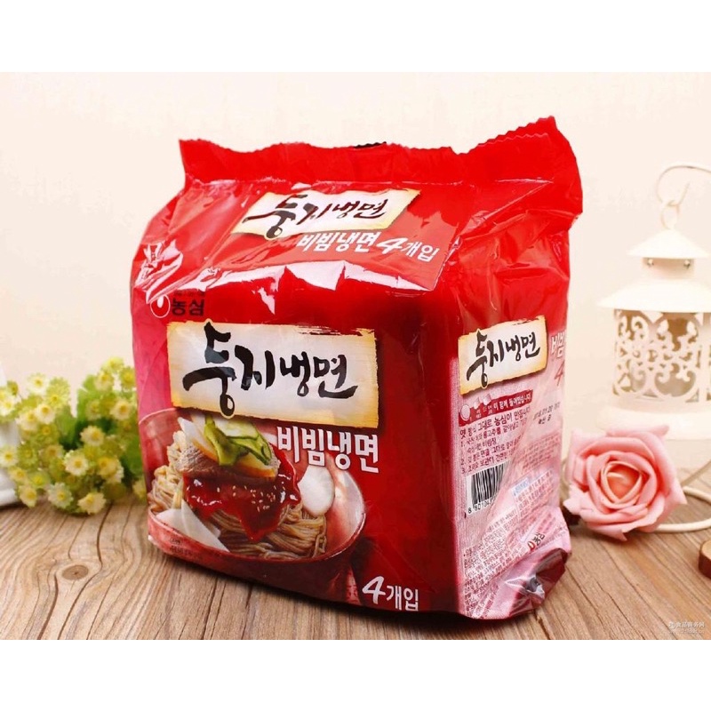 Bịch mỳ lạnh trộn Nongshim Hàn Quốc 4 gói* 162gr