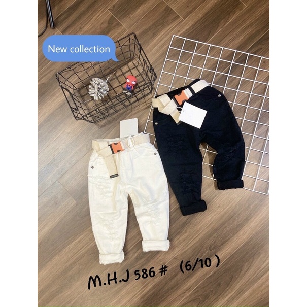 Quần bò kaki co giãn hàn quốc cho bé 8-30kg