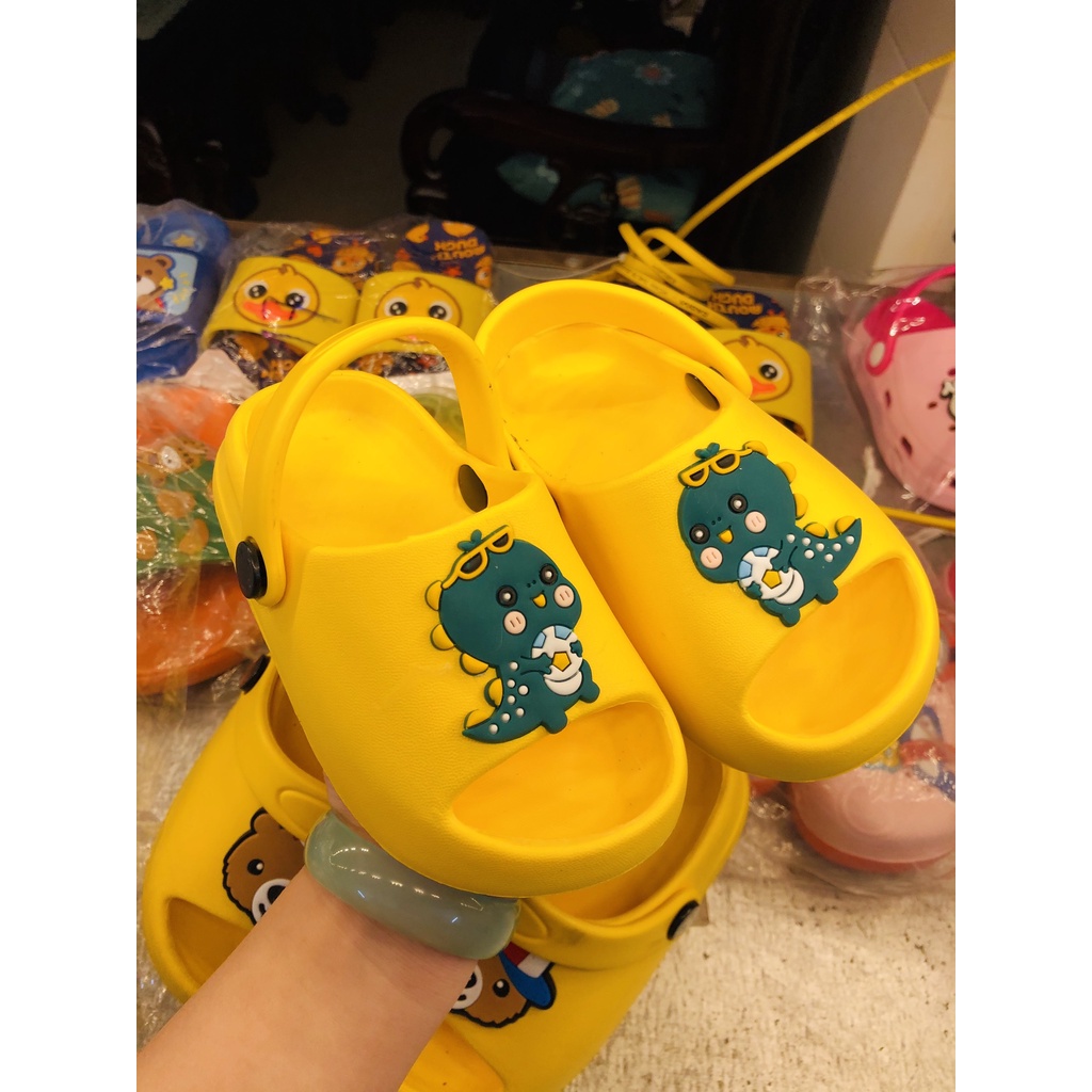 Dép bánh mì hở mũi, quai hậu khủng long, gấu siêu xinh siêu nhẹ