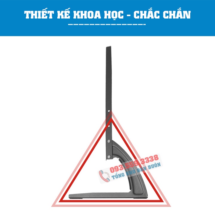 Chân Đế Tivi Để Bàn 26 - 32 - 40 Inch Chân Tivi Đa Năng Lắp Đặt Mọi Loại Tivi - Model: DH-067