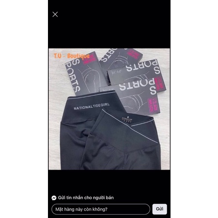 Quần legging cạp siêu cao gen bụng tôn dáng chất vải co giãn tốt