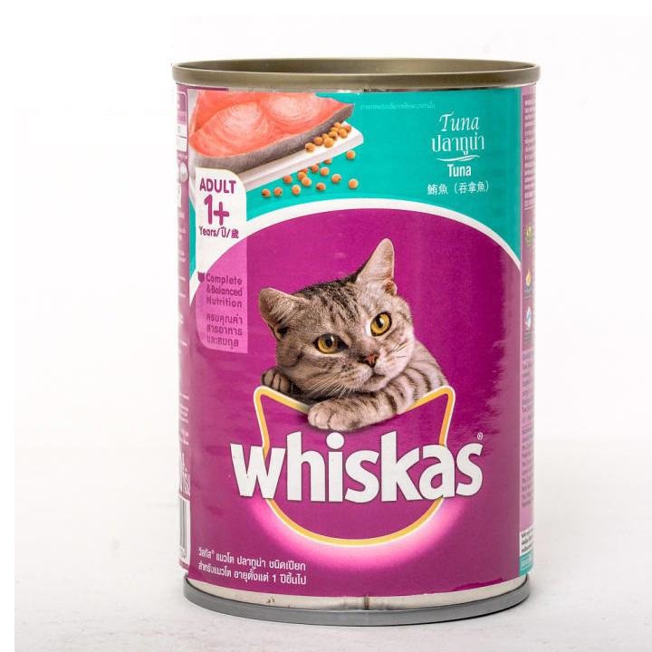 Pate cho mèo trưởng thành WhisKas, lon 400g - Jpet Shop
