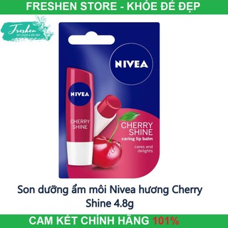 ✅ (CHÍNH HÃNG) Son dưỡng ẩm môi Nivea hương Cherry Shine 4.8g