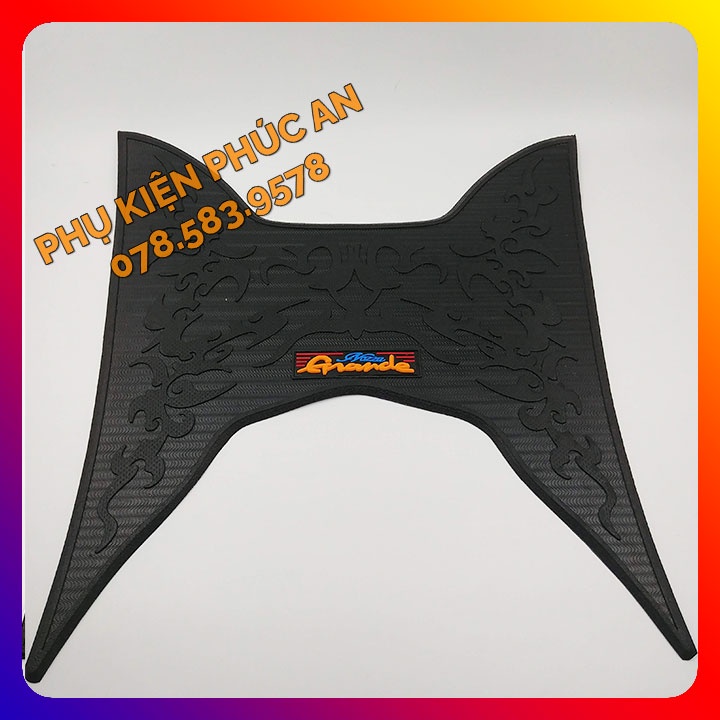 Thảm lót sàn INOX, CAO SU xe Nozza Grande năm 2019-2020-2021-2022 gác để chân trước grande