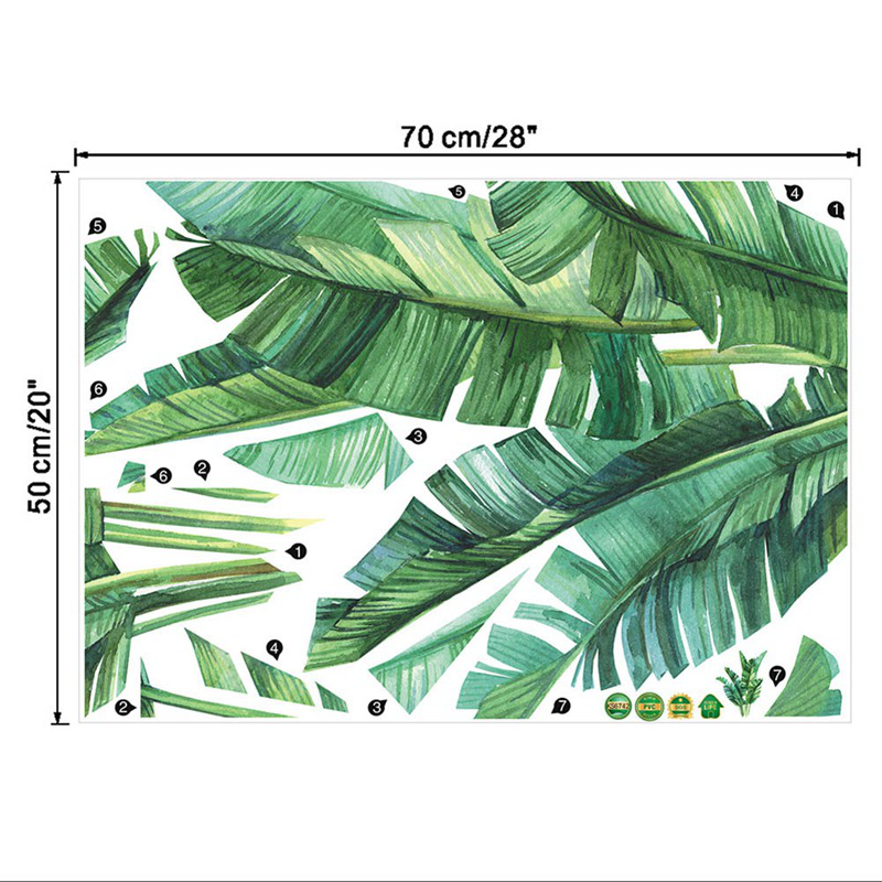 Miếng Dán Tường Hình Lá Chuối