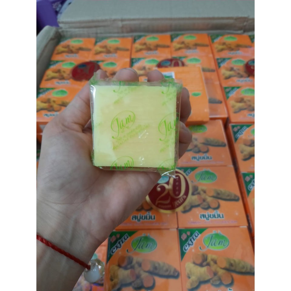 [CHÍNH HÃNG] XÀ PHÒNG TRẮNG DA CÁM GẠO JAM RICE MILK,JAM NGHỆ SOAP THÁI LAN