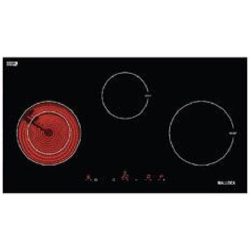 Bếp Điện Từ Malloca MH-03IRB S - Bếp Hỗn Hợp 3 Vùng Nấu, Kính Eurokera, Màu Đen
