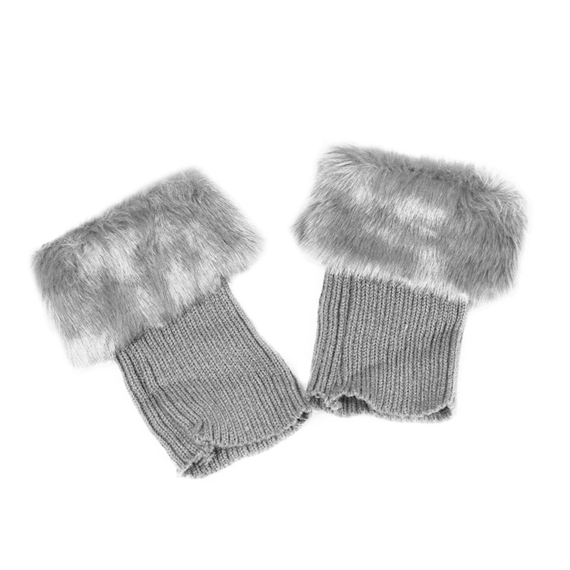 Youyo Vớ Ống Chân Dệt Kim Giả Lông Thú Giữ Ấm Mùa Đông Cho Nữ