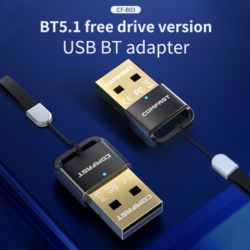 COMFAST Usb Bluetooth 5.1 Nhận Tín Hiệu Âm Thanh 4.0 Cho Máy Tính / Laptop CF-B03