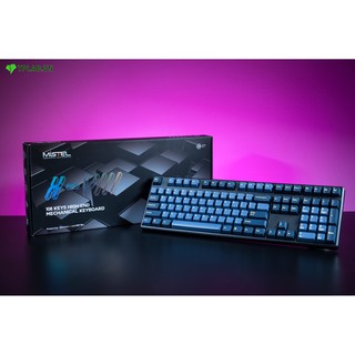 Bàn phím cơ chính hãng mistel sleeker x-viii glaze blue switch cherry mx bảo hành 24 tháng