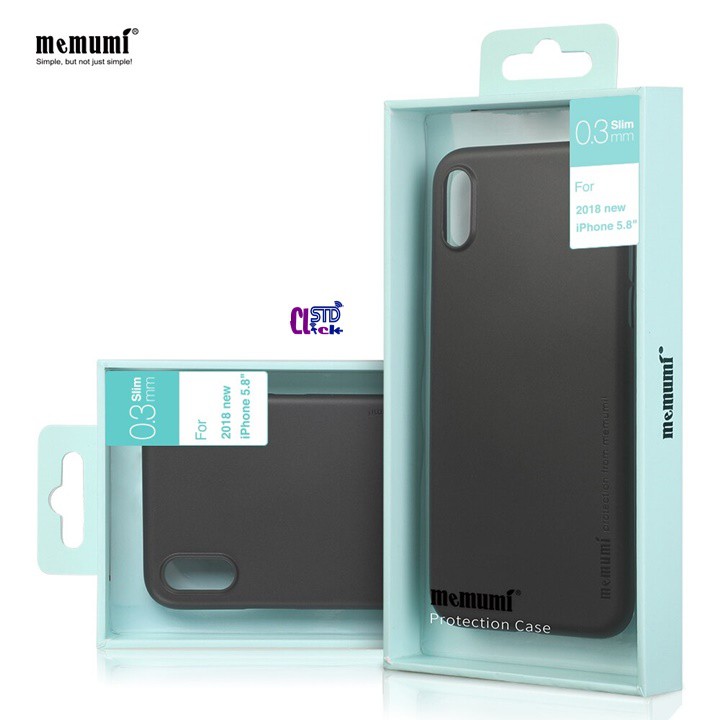 ỐP LƯNG IPHONE X - XS MEMUMI MỎNG LỤA CHÍNH HÃNG HÀNG CHUẨN