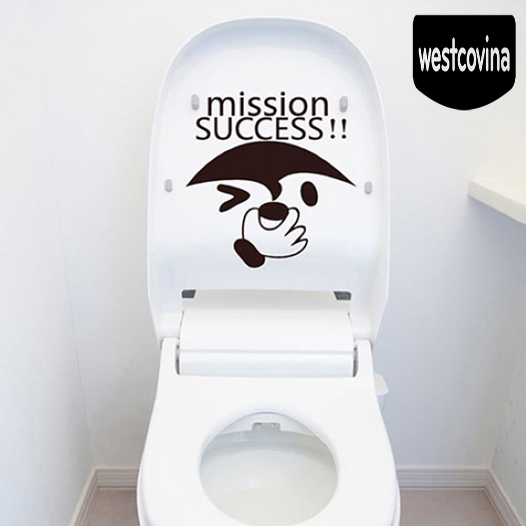 [Hot]☀ 1 Sticker Dán Toilet Chống Thấm Nước Được Làm Từ Chất Liệu PVC