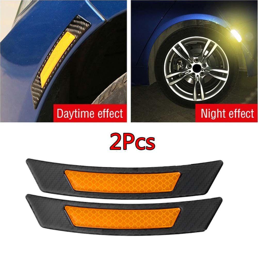 Miếng Dán Bảo Vệ Vành Bánh Xe Hơi Bằng Sợi Carbon Phản Quang Độc Đáo Tiện Dụng